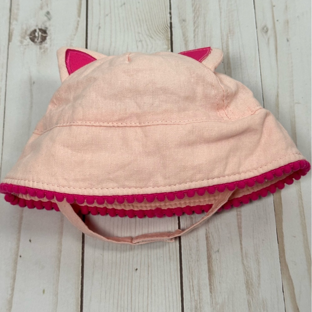 TARGET newborn pink kitten hat w/ chin strap